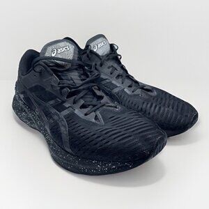 ASICS Mens Shoe US 13 Novablast Platinum Black Pure Silver Running Trainer